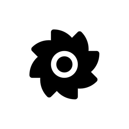 Saw Blade flat vector icon for apps and websites.のイラスト素材