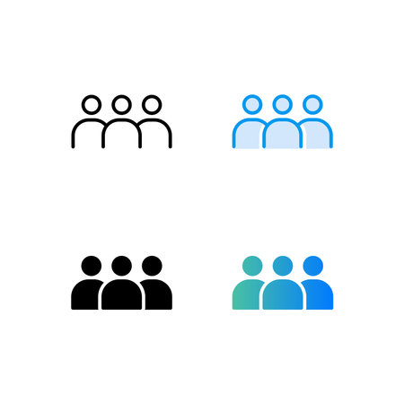 people group icon vector suitable for any purposeのイラスト素材