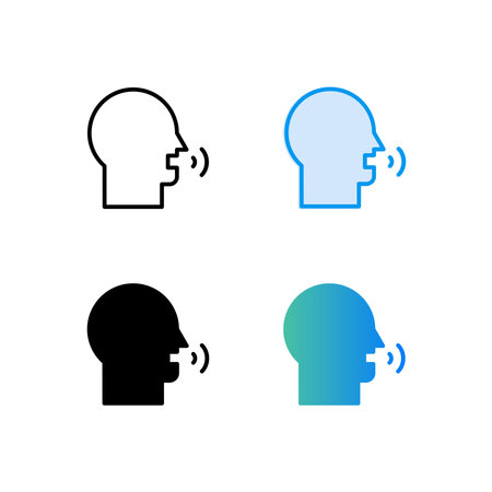 speaking icon vector suitable for any purposeのイラスト素材