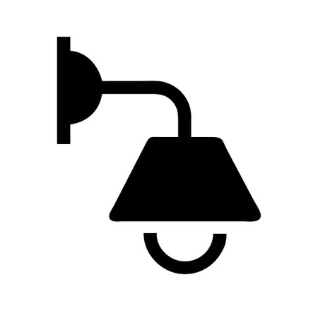 Lamp icon, vector illustration. Flat design style eps 10のイラスト素材