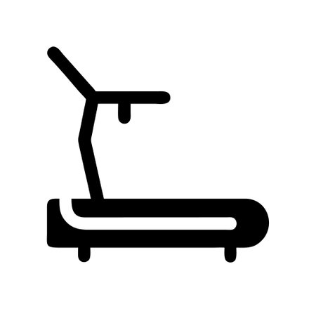 Treadmill Icon Vector. Flat design style eps 10.のイラスト素材