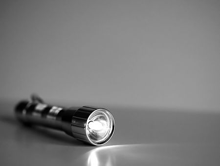 Silver pen lightの写真素材