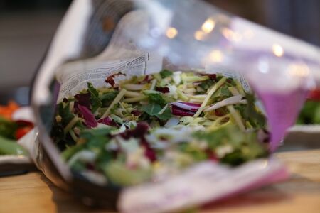 Prepared Saladの写真素材