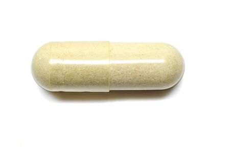 Pill - Isolated over white, capsule pill