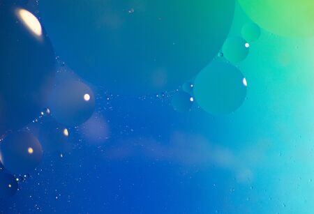 blue background bubble - oil bubble macro background