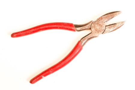 Pliers, open, Isolated over white backgroundの写真素材