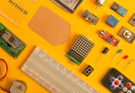 Electronic components, project electronics and modulesの写真素材