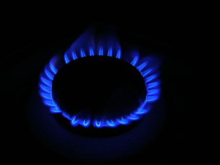 gas blueの写真素材