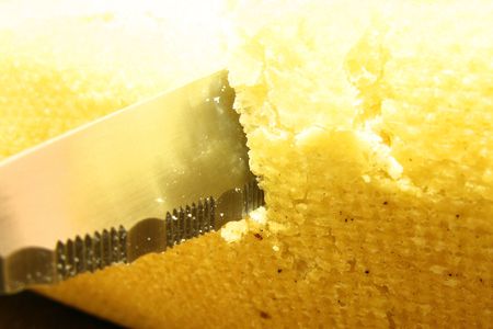 cut some breadの写真素材
