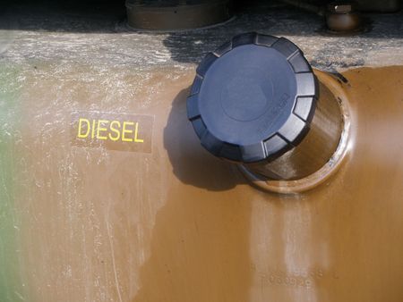 diesel tankの写真素材