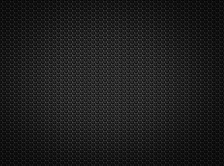 Black honeycomb metal background, high resolution metal mesh grillの写真素材