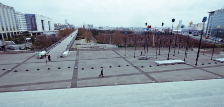 La Defense, commercial and business center of Paris, France のeditorial素材