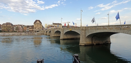 Mittlere Bruecke  Bridge , Basel  Switzerland 