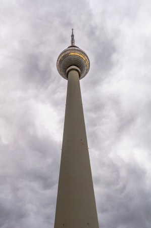 TV Tower  Fernsehturm  in Alexander Platz  Berlin, Germany のeditorial素材