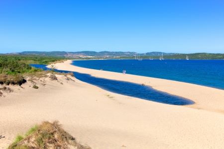 Isola Dei Gabbiani, Palau, Sardinia Italyの写真素材
