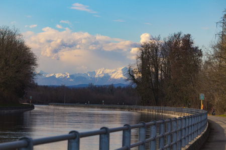 Awesome view on Navigli, Milanの写真素材