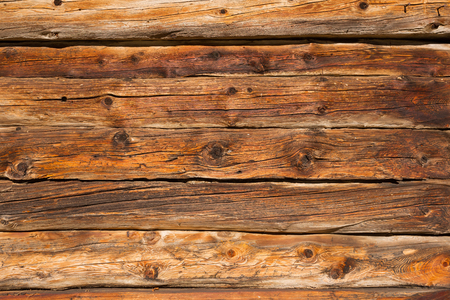 aged planks of larch woodの写真素材