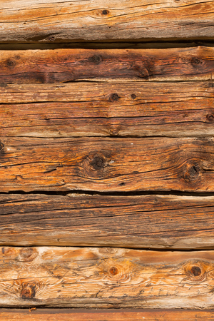 Aged planks of larch woodの写真素材