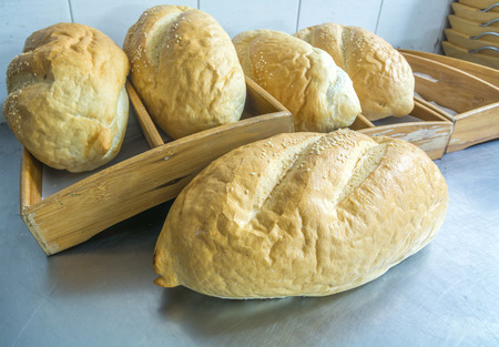 white sesame on top of fresh homemade bread