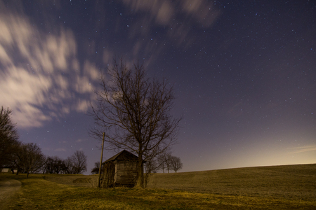 Well House in a Fieldの写真素材