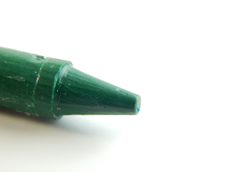 This is a picture of a crayon isolated on a white background.の写真素材