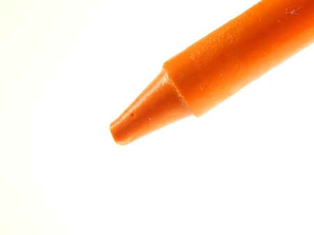 This is a picture of a crayon isolated on a white background.の写真素材