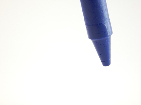 This is a picture of a crayon isolated on a white background.の写真素材
