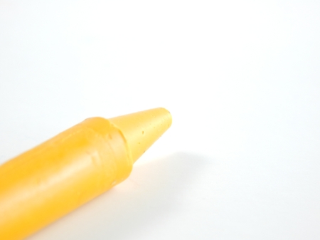 This is a picture of a crayon isolated on a white background.の写真素材