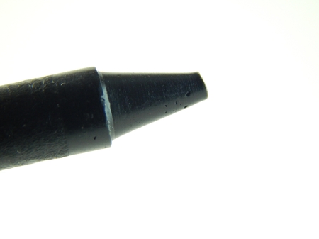 This is a picture of a crayon isolated on a white background.の写真素材