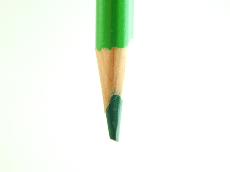 This is a picture of a color pencil isolated on a white background.の写真素材