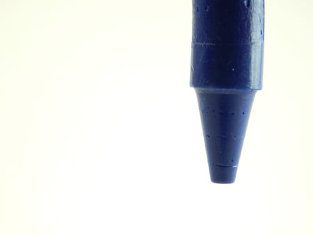 This is a picture of a crayon isolated on a white background.の写真素材