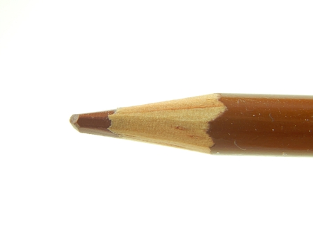 This is a picture of a color pencil isolated on a white background.の写真素材