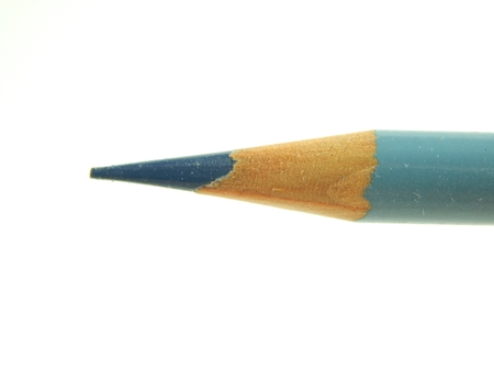 This is a picture of a color pencil isolated on a white background.の写真素材