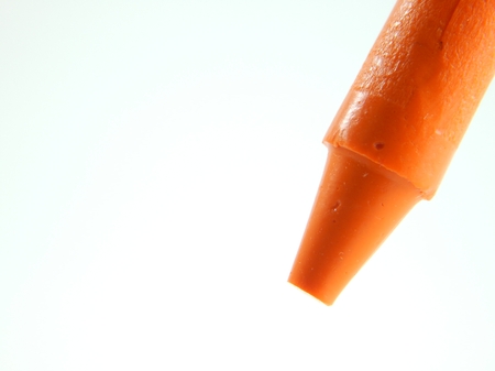 This is a picture of a crayon isolated on a white background.の写真素材