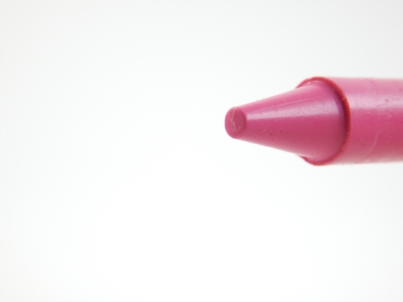 This is a picture of a crayon isolated on a white background.の写真素材