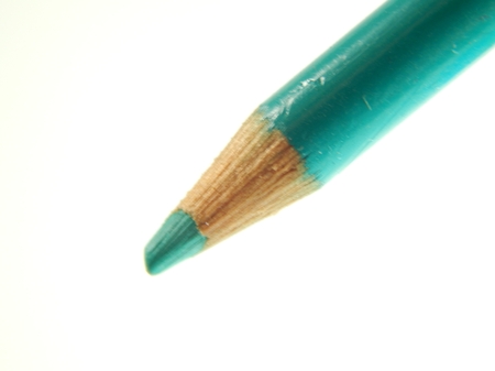 This is a picture of a color pencil isolated on a white background.の写真素材