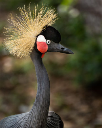 An African Crowned Crane Portrait
