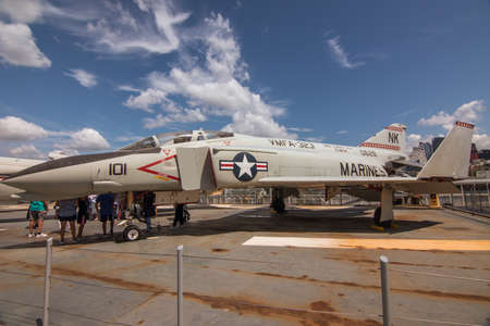 New York, NY / USA - July 24, 2019: Intrepid Sea, Air and Space Museum