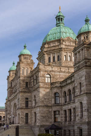 Victoria, BC, Canada - April 3, 2021:  Legislative Assembly of British Columbia, Parliament Buildingのeditorial素材