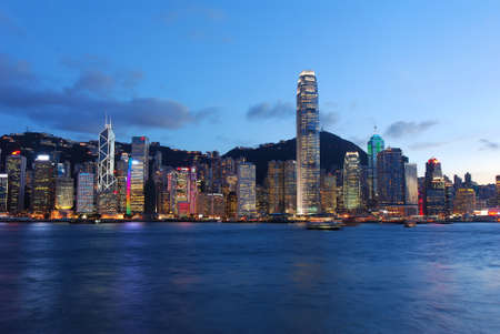 Landscape of Hong Kongの写真素材