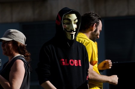 Tens of thousands of 'Indignados' from various collectives and locations hold a peaceful...