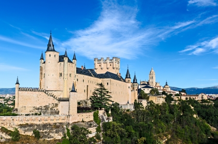 Alcazar of Segovia, Spain - The Alcázar of Segovia is a stone fortification, located in the old city of Segovia, Spain のeditorial素材