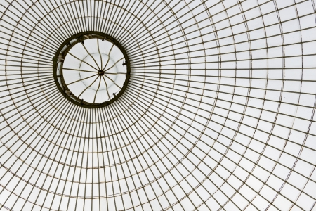 glass roof of Kibble Palace, Glasgow Botanical Gardens, Scotland, UKの写真素材