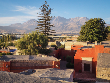 View over Santa Catalina Monastery in Arequipa, Peruの写真素材