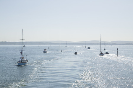 Ocean boats and yachtsの写真素材