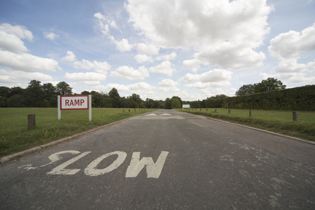 SLOW - Ramp aheadの写真素材