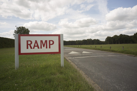 Ramp aheadの写真素材