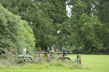 aged lawn mowerの写真素材