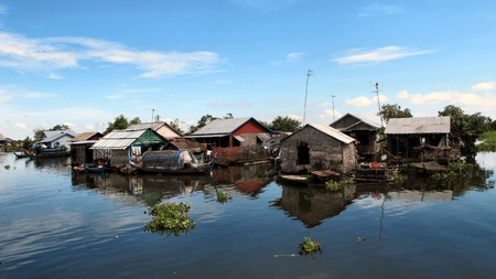 Floating Villageの写真素材