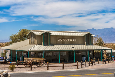 The general store of Stovepipe Wells located in Death Valley National Park, California.のeditorial素材